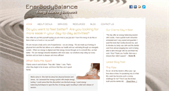 Desktop Screenshot of enerbodybalance.com