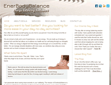 Tablet Screenshot of enerbodybalance.com